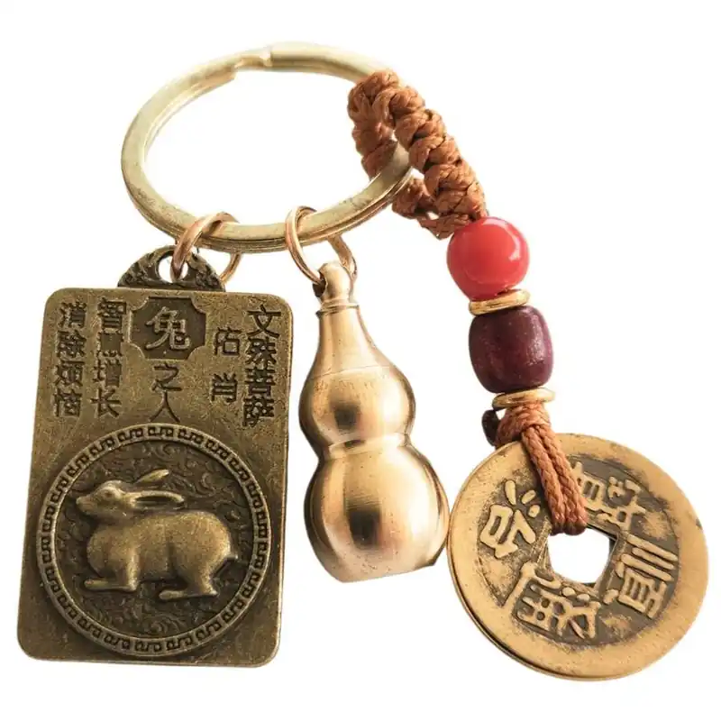 Porte-clés Amulette Zodiaque Chinois Lapin