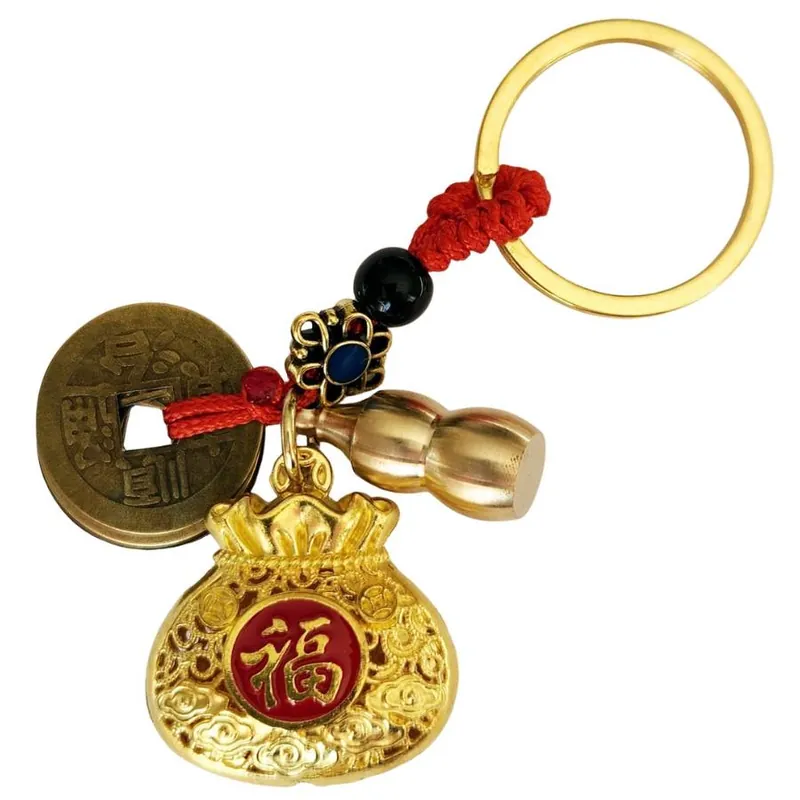 Porte-clés Chance, Richesse et Protection