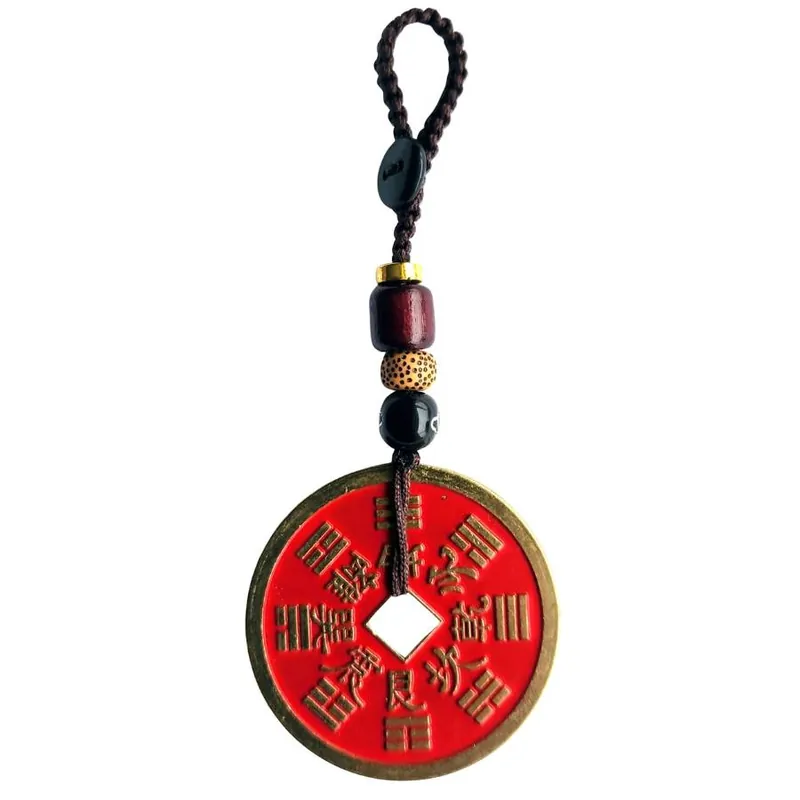 Porte-clés Pièce Porte-Bonheur du Bagua