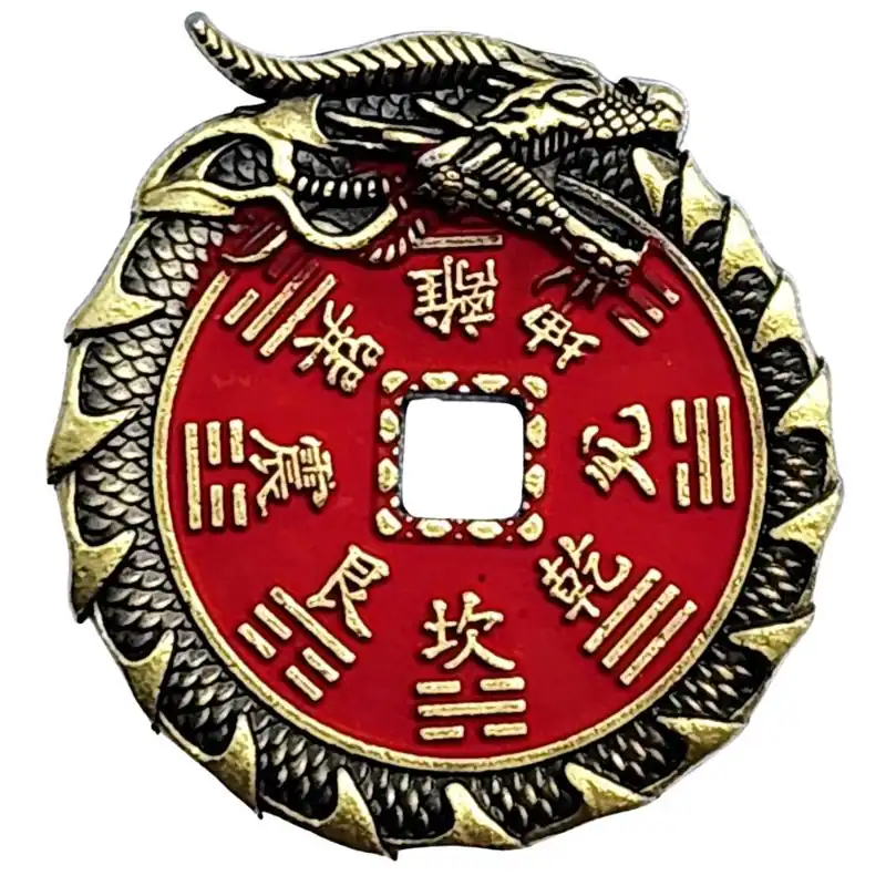 Amulette Dragon Impérial du Bagua