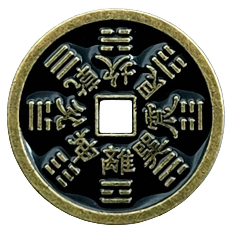 Pièce Amulette Bagua Noir Protecteur