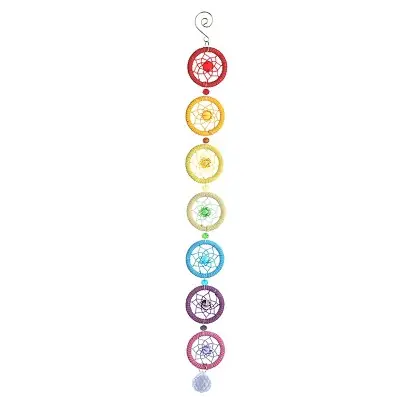 Suspension Attrape-Rêves des 7 Chakras Cristal