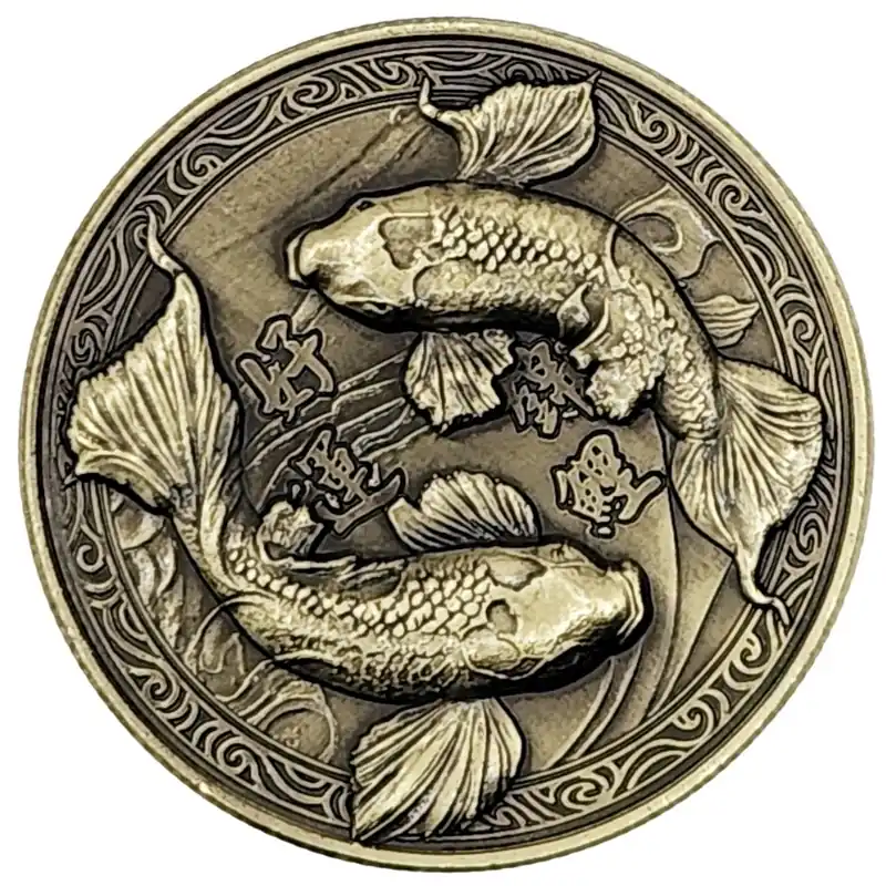 Amulette Double Carpes Koï