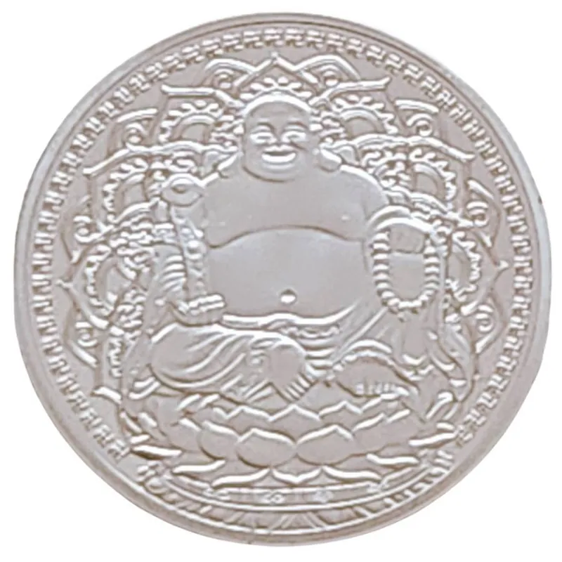 Amulette Bouddha du Bonheur – Argentée