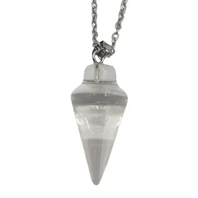 Collier Pendule en Cristal de Roche