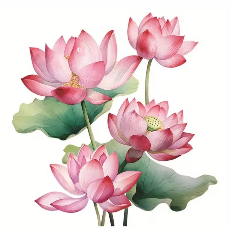 Sticker Bouquet de Lotus