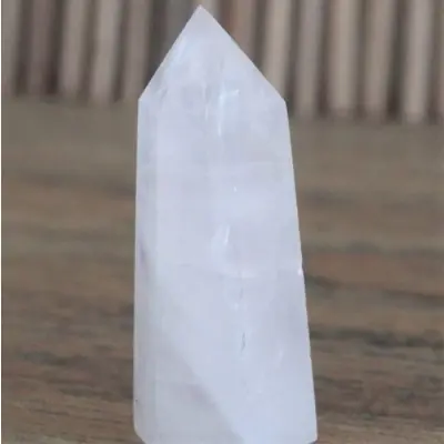 Pointe Obélisque Chakra en Quartz rose