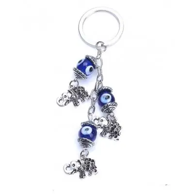 Porte Clés Talisman 3 Eléphants Royaux