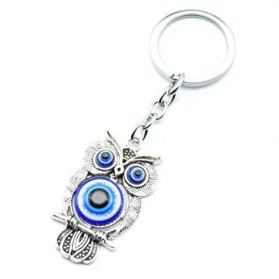 Porte Clés Talisman Hibou sur sa Branche