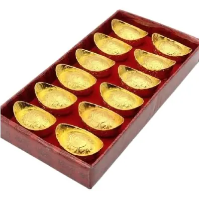 Coffret des 12 Lingots d’Or de la Prospérité