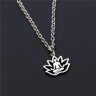 Collier Pendentif Yoga Fleur de Lotus