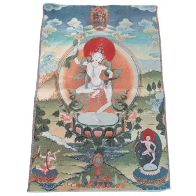 Grand Tangka Tapisserie Déesse Vajrayogini