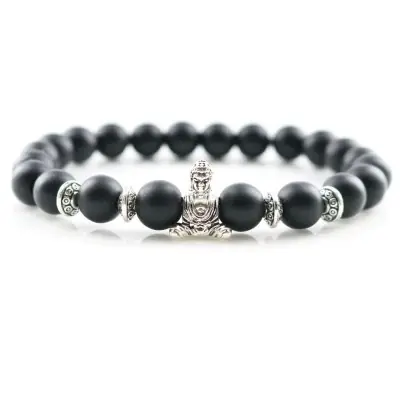 Bracelet Bouddha Thaï en Onyx noir