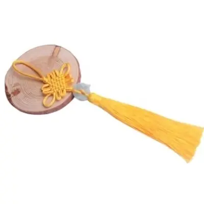 Grand Talisman Feu jaune Pièce Jade vert
