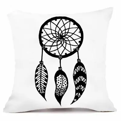 Housse de Coussin Attrape Rêves Noir