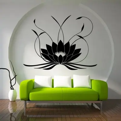 Grand Sticker Fleur de Lotus Enivrante