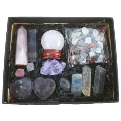 Coffret Chakra ensemble en Pierres Mixées
