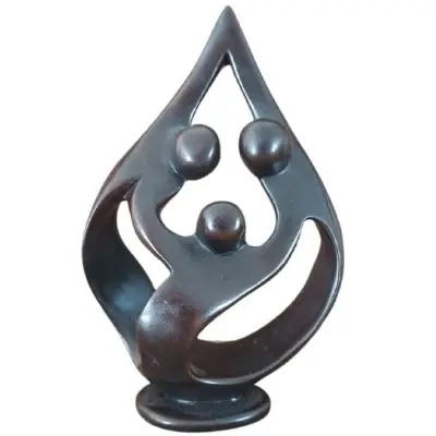Statue Famille Sereine 20cm