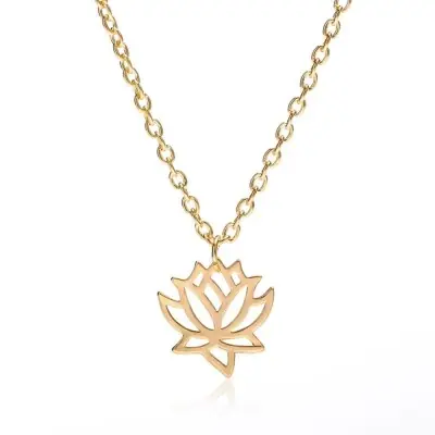 Collier Pendentif Fleur de Lotus