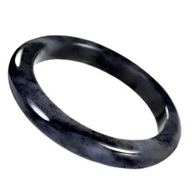 Bracelet Jonc en Jade noir 58mm