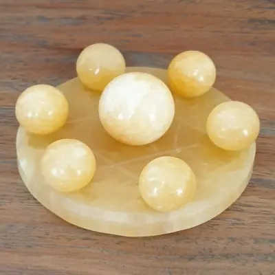 Etoile Sacrée en Jade jaune