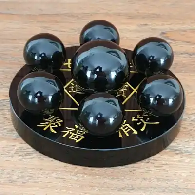 Grande Etoile Sacrée Obsidienne Calligraphie