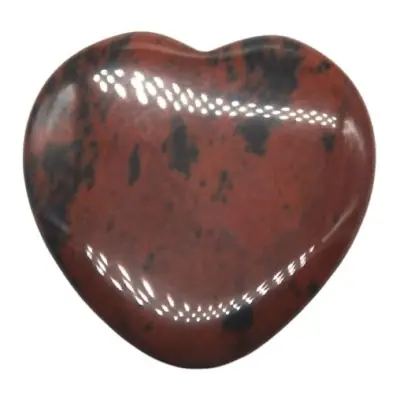 Coeur en Obsidienne Acajou 30mm