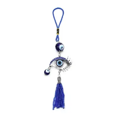 Suspension Talisman Eloigne le Mauvais Oeil bleue