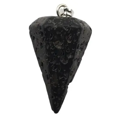 Pendentif Pendule en Pierre de lave