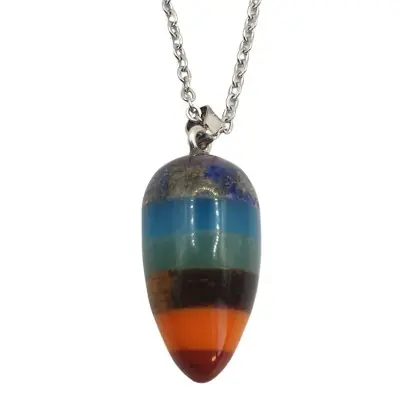 Pendentif Oeuf des 7 Chakras