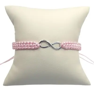 Bracelet 8 de l’Infini Elément Feu rose