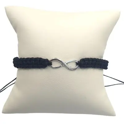 Bracelet 8 de l’Infini Elément Eau noir