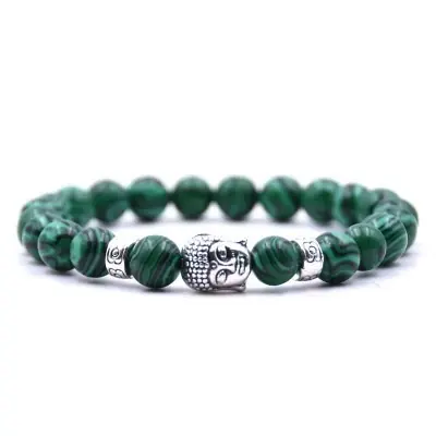 Bracelet Bouddha Thaï en Malachite