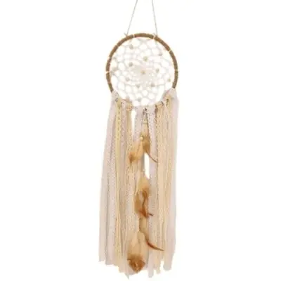 Attrape Rêves Grand Capteur Corde beige