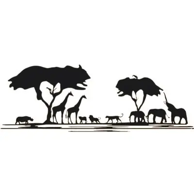 Grand Sticker Animaux de la Stabilité