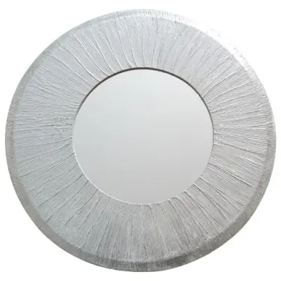 Miroir Soleil argenté 40cm