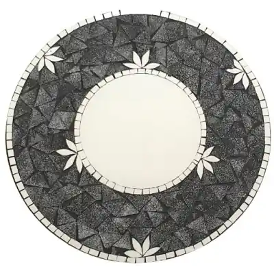 Miroir Feuilles Mosaïque 40cm