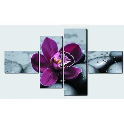 Horloge Murale Orchidée sauvage
