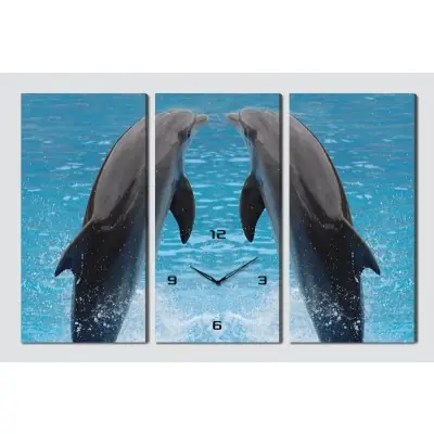 Horloge murale Dauphins