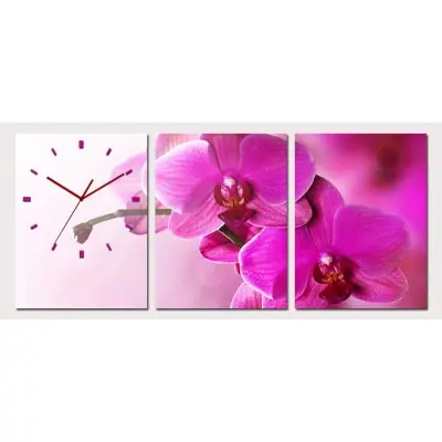 Horloge Fleurs d’Orchidées