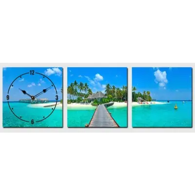 Horloge murale Plage