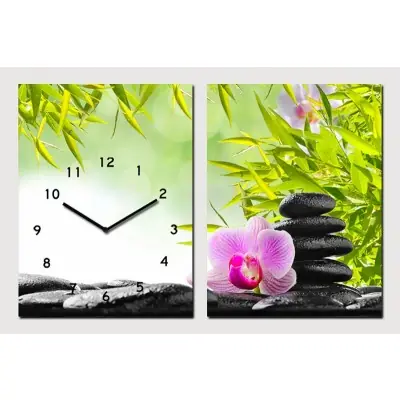 Horloge Murale Bambous de la Fraicheur