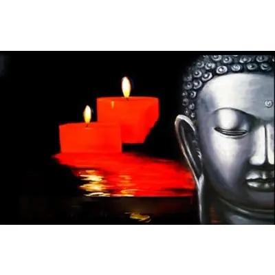 Peinture à l’huile Bouddha de la Prière