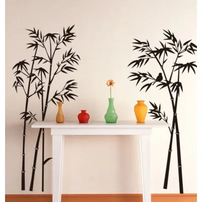 Sticker Bambous Noirs
