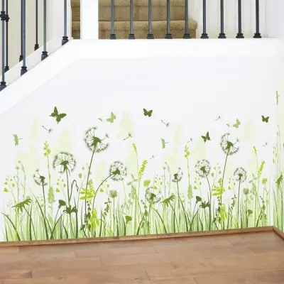 Sticker Frise Herbes vertes