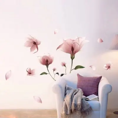 Sticker Fleurs de Lys rose