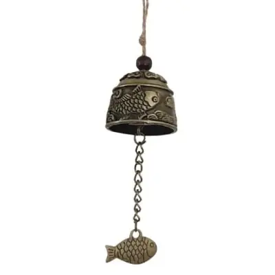 Carillon Suspension Cloche Double Carpes Koi