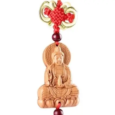 Suspension Bouddha de la Méditation rouge