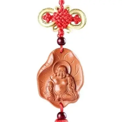 Suspension Bouddha du Bonheur rouge