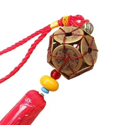 Grande Suspension 10 Pièces de Monnaie Boules